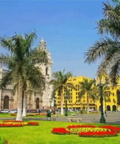 Plaza De Armas De Lima Diamond Painting