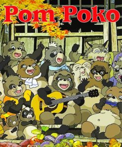 Pom Poko Animation Poster Diamond Painting