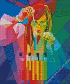 Pop Art Chemist Diamond Painting