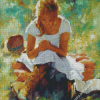 Praying Girl Diamond Painting