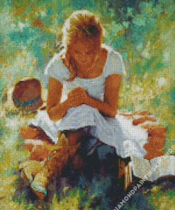 Praying Girl Diamond Painting