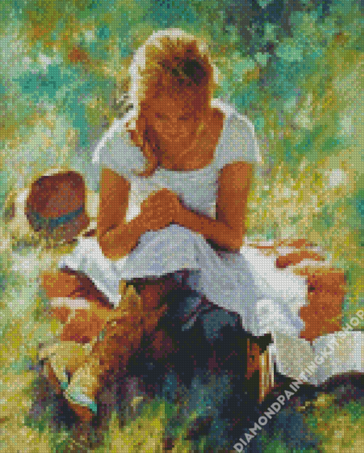 Praying Girl Diamond Painting