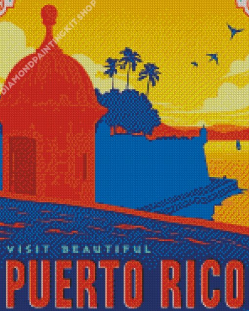 Puerto Rico Poster Diamond Painting