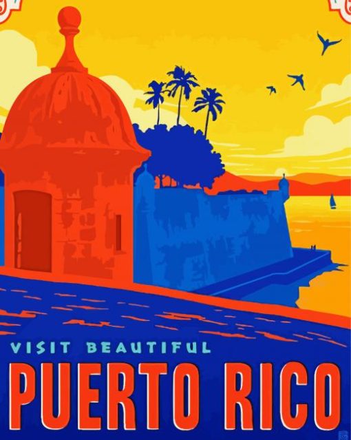 Puerto Rico Poster Diamond Painting