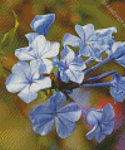 Purple Plumbago Flowers Diamond Painting