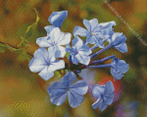 Purple Plumbago Flowers Diamond Painting