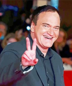 Quentin Tarantino Smiling Diamond Painting