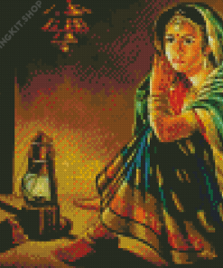 Rajasthani Girl Bride Diamond Painting