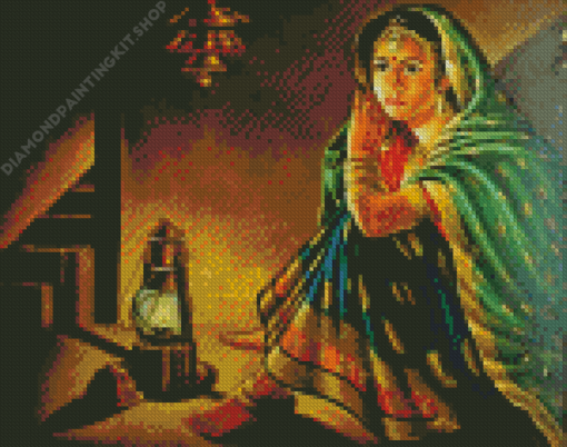 Rajasthani Girl Bride Diamond Painting