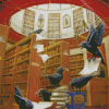 Ravens In The Library Diamond Painting