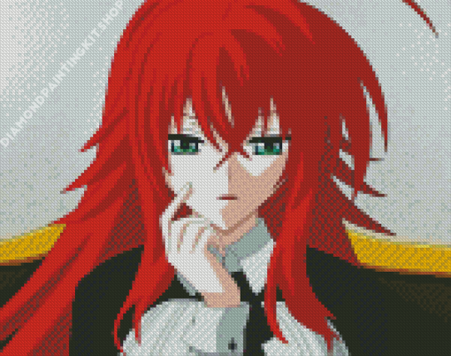 Rias Gremory Character Diamond Painting