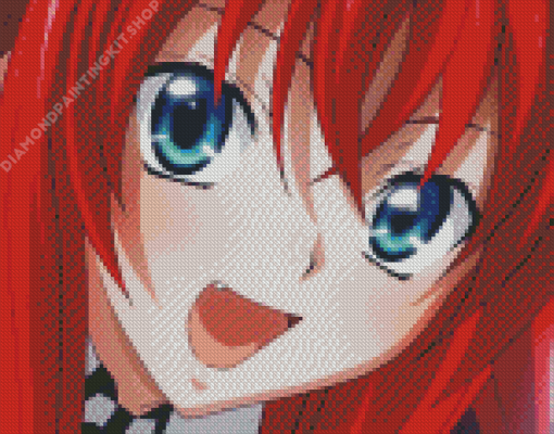 Rias Gremory Anime Character Diamond Painting