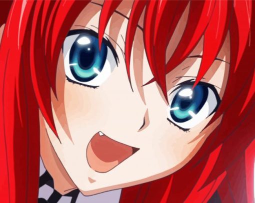 Rias Gremory Anime Character Diamond Painting