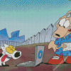 Rockos Modern Life Characters Diamond Painting