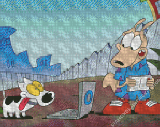 Rockos Modern Life Characters Diamond Painting