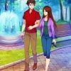 Romantic Walk Cartoon Diamond Painting