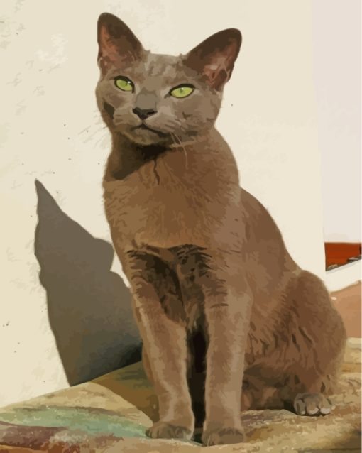 Russian Blue Cat Diamond Painting