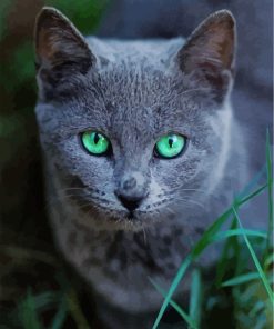 Russian Blue Cat Pet Diamond Painting