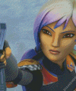 Sabine Wren Character Diamond Painting