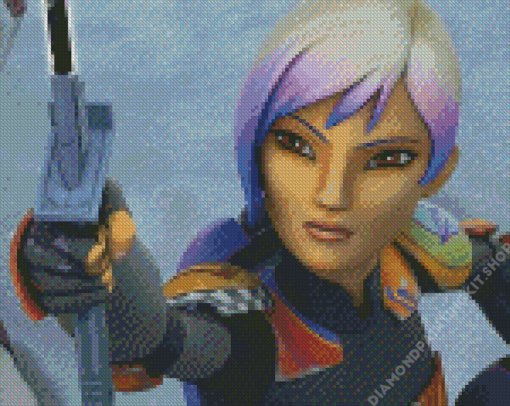 Sabine Wren Character Diamond Painting