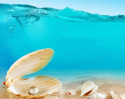 Sand And Seashells Underwater Diamond Painting