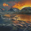 Scandinavian Mountains And River Diamond Painting