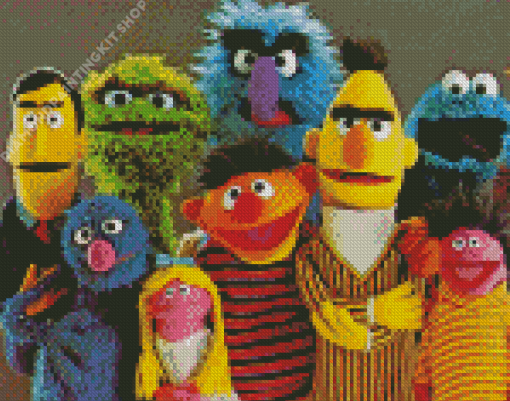 Sesame Street Characters Diamond Painting