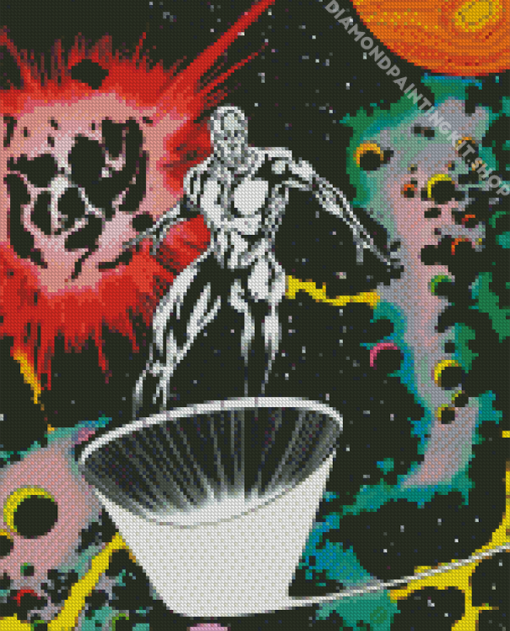 Silver Surfer Diamond Painting