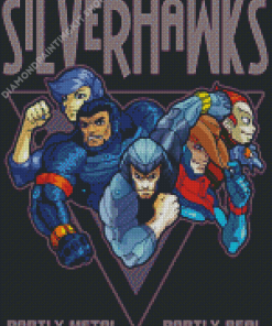 SilverHawks Poster Diamond Painting