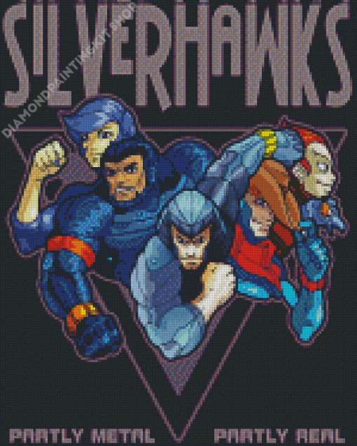 SilverHawks Poster Diamond Painting