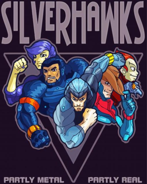 SilverHawks Poster Diamond Painting