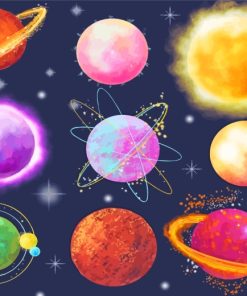 Space Planets Diamond Painting