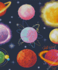 Space Planets Diamond Painting