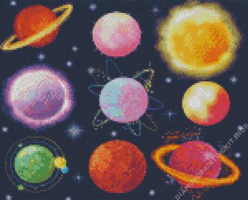 Space Planets Diamond Painting