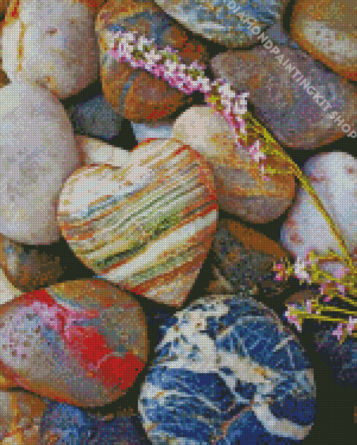 Stone Heart Diamond Painting