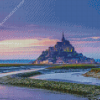 Sunset At Mont Saint Michel Diamond Painting