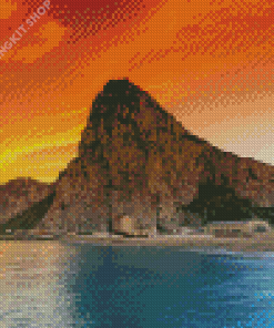 Sunset At Gibraltar Diamond Painting