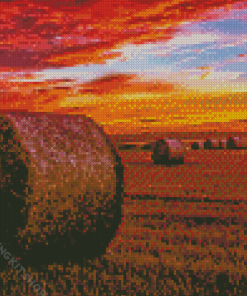 Sunset Harvest View Diamond Painting