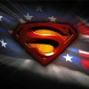 Superman Symbol And American Flag Diamond Painting