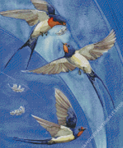 Swallow Birds Diamond Painting