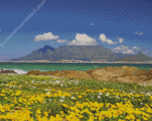 Table Mountain National Park Landscape Diamond Painting