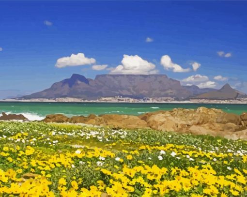 Table Mountain National Park Landscape Diamond Painting