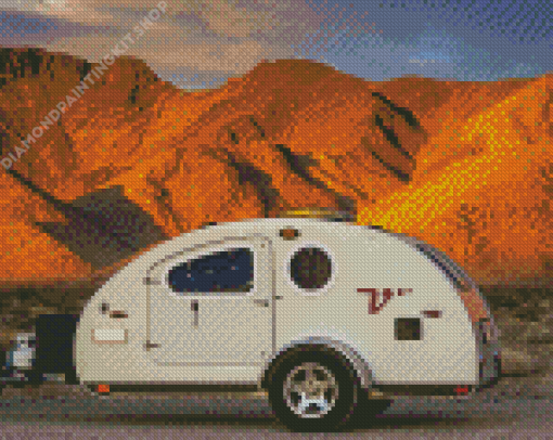 Teardrop Camper Diamond Painting