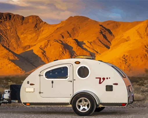 Teardrop Camper Diamond Painting