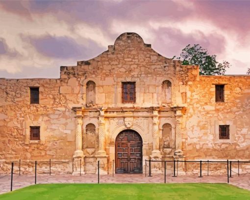 The Alamo San Antonio City Diamond Painting