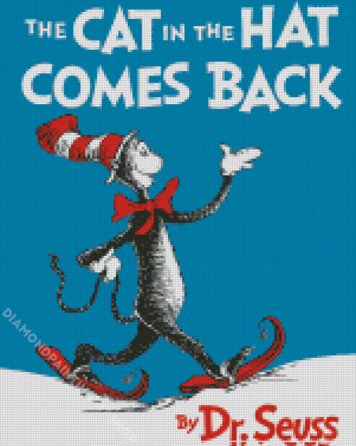 The Cat In The Hat Comes Back Poster Diamond Painting