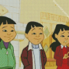 The Chang Triplets The Proud Family Characters Diamond Painting