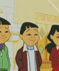 The Chang Triplets The Proud Family Characters Diamond Painting