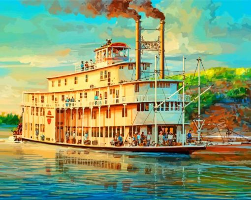 The Steamboat Diamond Painting