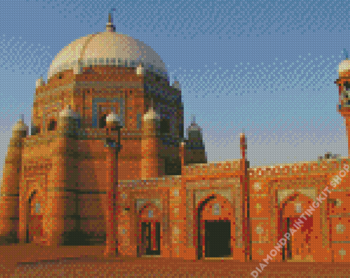 Tomb Of Hazrat Shah Rukn E Alam Pakistan Diamond Painting